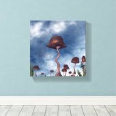 paddenstoel canvas afdruk (Insitu (Houten vloer))