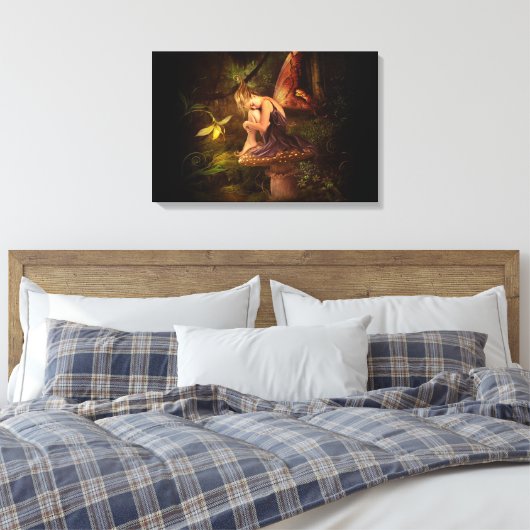 paddenstoel canvas afdruk (Insitu (Slaapkamer))