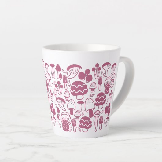 paddenstoel Cherry Latte Mok (Rechterhoek)