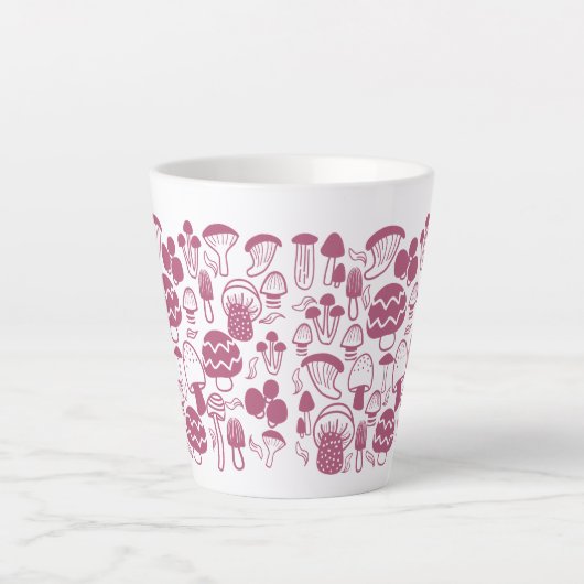 paddenstoel Cherry Latte Mok (Voorkant)