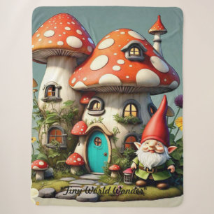 "Paddenstoel Droom Delight" Sherpa Deken