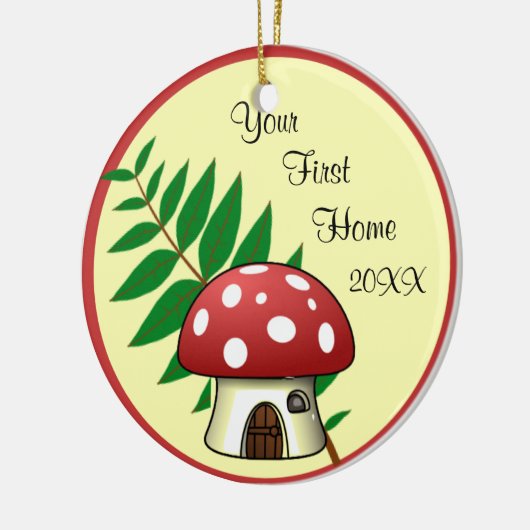 Paddenstoel eerste Ornament thuis (Links)