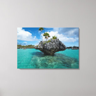 Paddenstoel-eilandjes in Fiji Canvas Afdruk