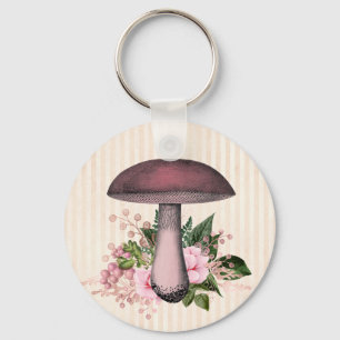  paddenstoel en Floral Compilation Sleutelhanger