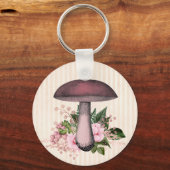  paddenstoel en Floral Compilation Sleutelhanger (Voorkant)