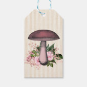 paddenstoel en Floral Custom Cadeaulabel (Voorkant)