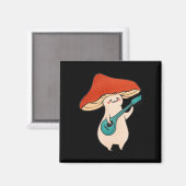 paddenstoel en muziek magneet (Voorkant / Achterkant)