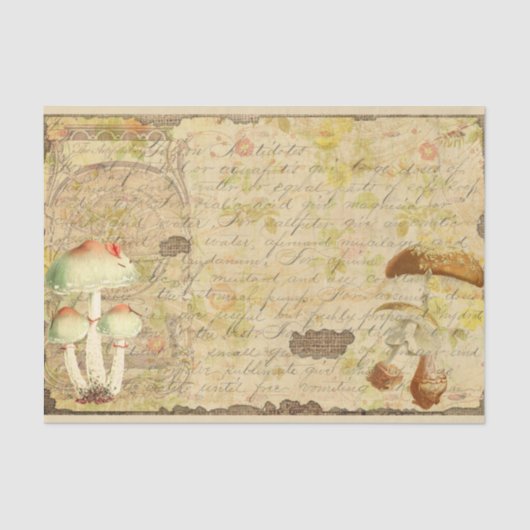  paddenstoel Ephemera Design Series 4 Tissuepapier (Voorkant)