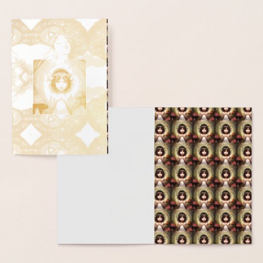  paddenstoel fee lelie folie kaarten (Display)