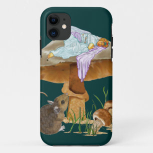 Paddenstoel Fee & Muis iPhone 11 Hoesje