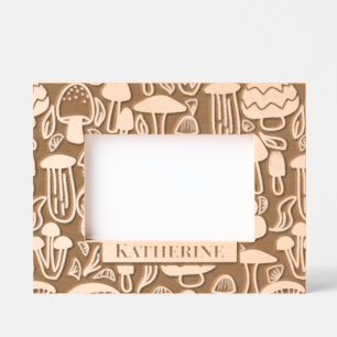 paddenstoel gegraveerde lijstjes