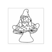 paddenstoel Gnome Rubberstempel (Afrduk)