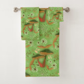 paddenstoel Groen Bad Handdoek (Insitu)