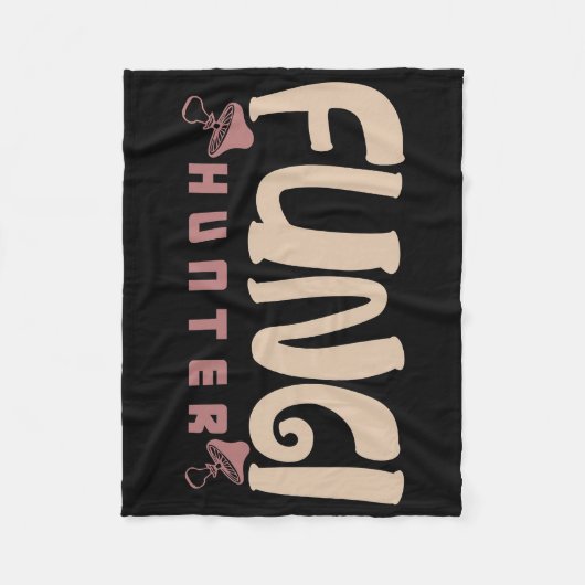 paddenstoel Hunter Fungi Hunter Mushrooms Fleece Deken (Voorkant)