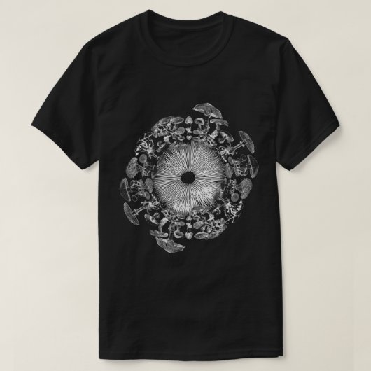 paddenstoel Iris Mycology: Hunter Mycoloog T-shirt (Design voorkant)