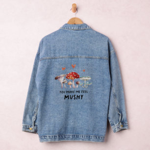 Paddenstoel Je laat me papperig voelen Denim Jacket