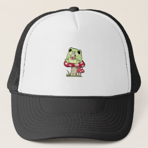 Paddenstoel Kikker Goblincore Mycologie Creatieve Trucker Pet