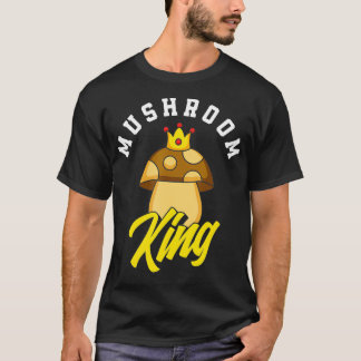 paddenstoel King Mushroom Hunter Fungi Foraging Fu T-shirt