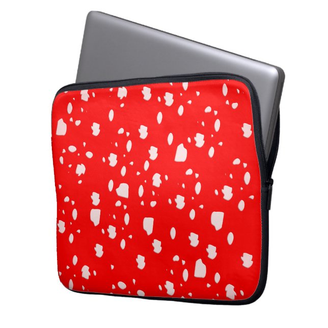 Paddenstoel kunst laptop sleeve (Voorkant Links)