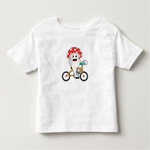 Paddenstoel met Bicycle.PNG Kinder Shirts