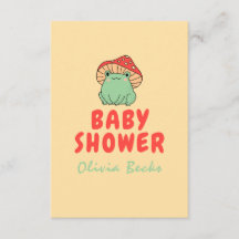 Paddenstoel met kikker Baby shower
