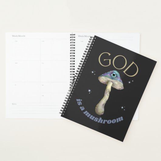 Paddenstoel met oog  stijl, God is een paddenstoel Planner (Display)