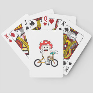 Paddenstoel met PNG Pokerkaarten