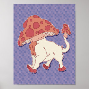 Paddenstoel Monster Poster
