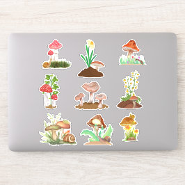 Paddenstoel op maat gesneden vinyl sticker