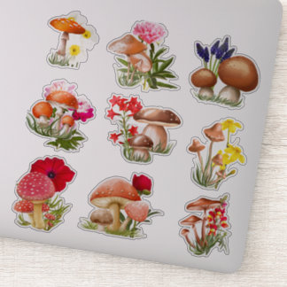 Paddenstoel op maat gesneden vinylSticker Sticker