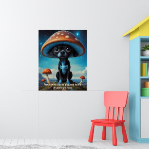 Paddenstoel Petten en Puppy Paws: Galactisch plezi Poster