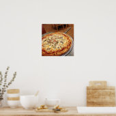 Paddenstoel Pizza Poster (Keuken)