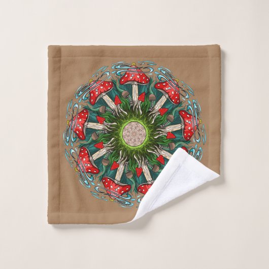 paddenstoel Rising™ Bath Towel Set Bad Handdoek (Wasdoekje)