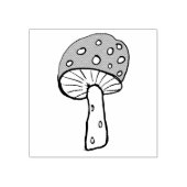 paddenstoel 	rubberstempel (Afrduk)