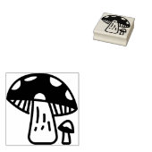 paddenstoel 	rubberstempel (Gestempeld)