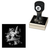 paddenstoel 	rubberstempel (Gestempeld)