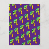 Paddenstoel schedel wenskaart briefkaart (Voorkant)