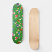 Paddenstoel sprookjesregenboog skateboard (Voorkant)