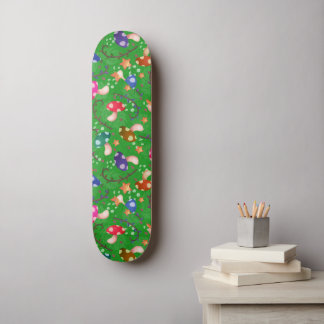 Paddenstoel sprookjesregenboog skateboard