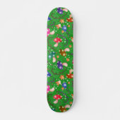 Paddenstoel sprookjesregenboog skateboard (Voorkant)