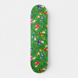 Paddenstoel sprookjesregenboog skateboard