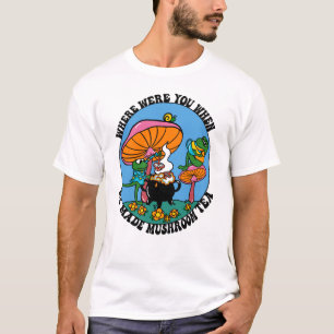 paddenstoel Tea Trippy 70s Kikkerregenboog T-shirt