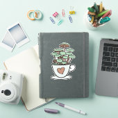 Paddenstoel theeltje/koffiebeker sticker (iPad Cover)
