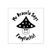 Paddenstoel Vampire Fangtastic Rubber Stempel (Afrduk)