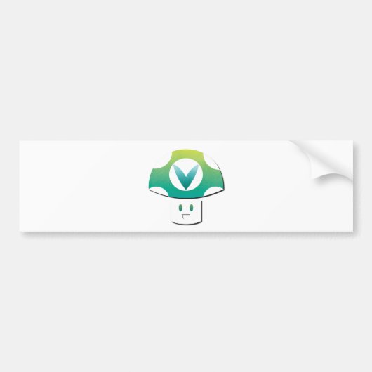 paddenstoel Vinesauce Bumpersticker (Voorkant)