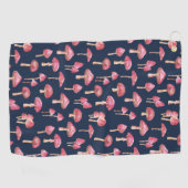 Paddenstoel Waterverf Patroon Golfhanddoek (Horizontaal)