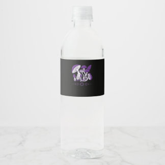 Paddenstoel Whimsigoth Vibes Waterfles Etiket