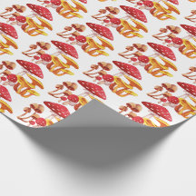 Paddenstoel Wonderland Wrapping Paper