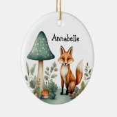 Paddenstoelbos en Fox Ornament (Rechts)