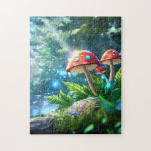 paddenstoelbos legpuzzel